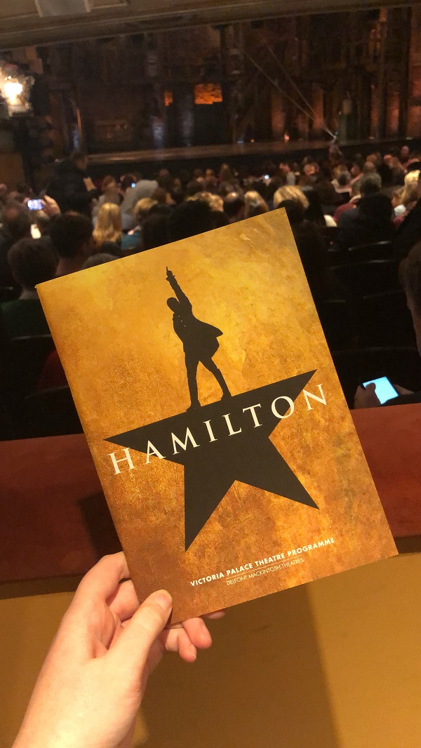 Shona at the Theatre for hamilton