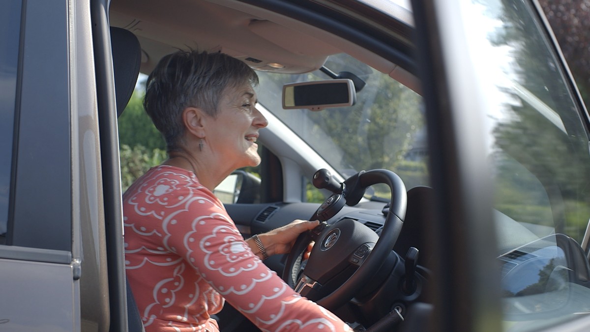 Woman driving