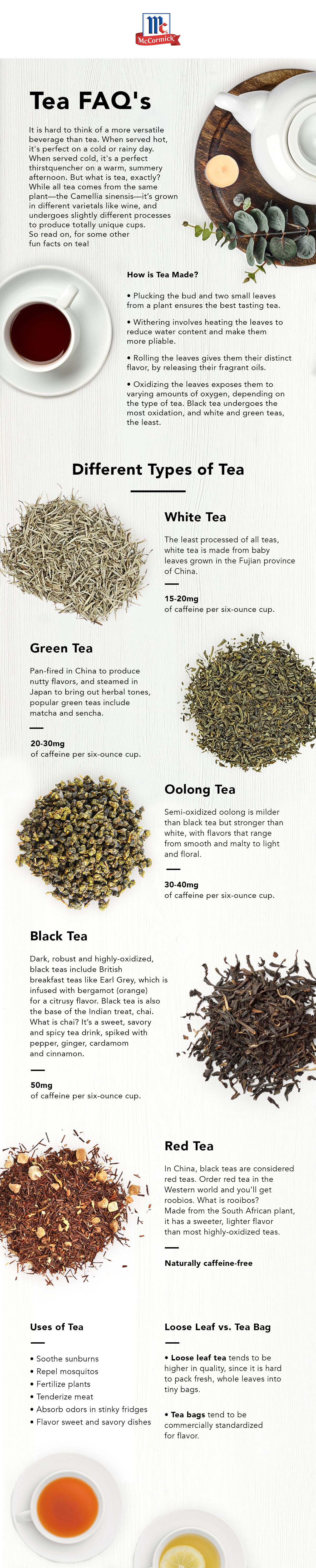 Tea FAQs | McCormick