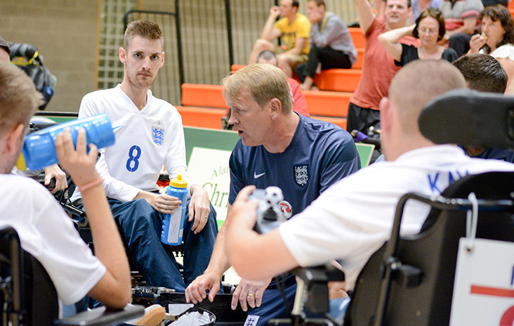 England's powerchair football team