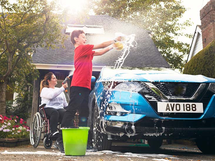 Motability Scheme customer with car