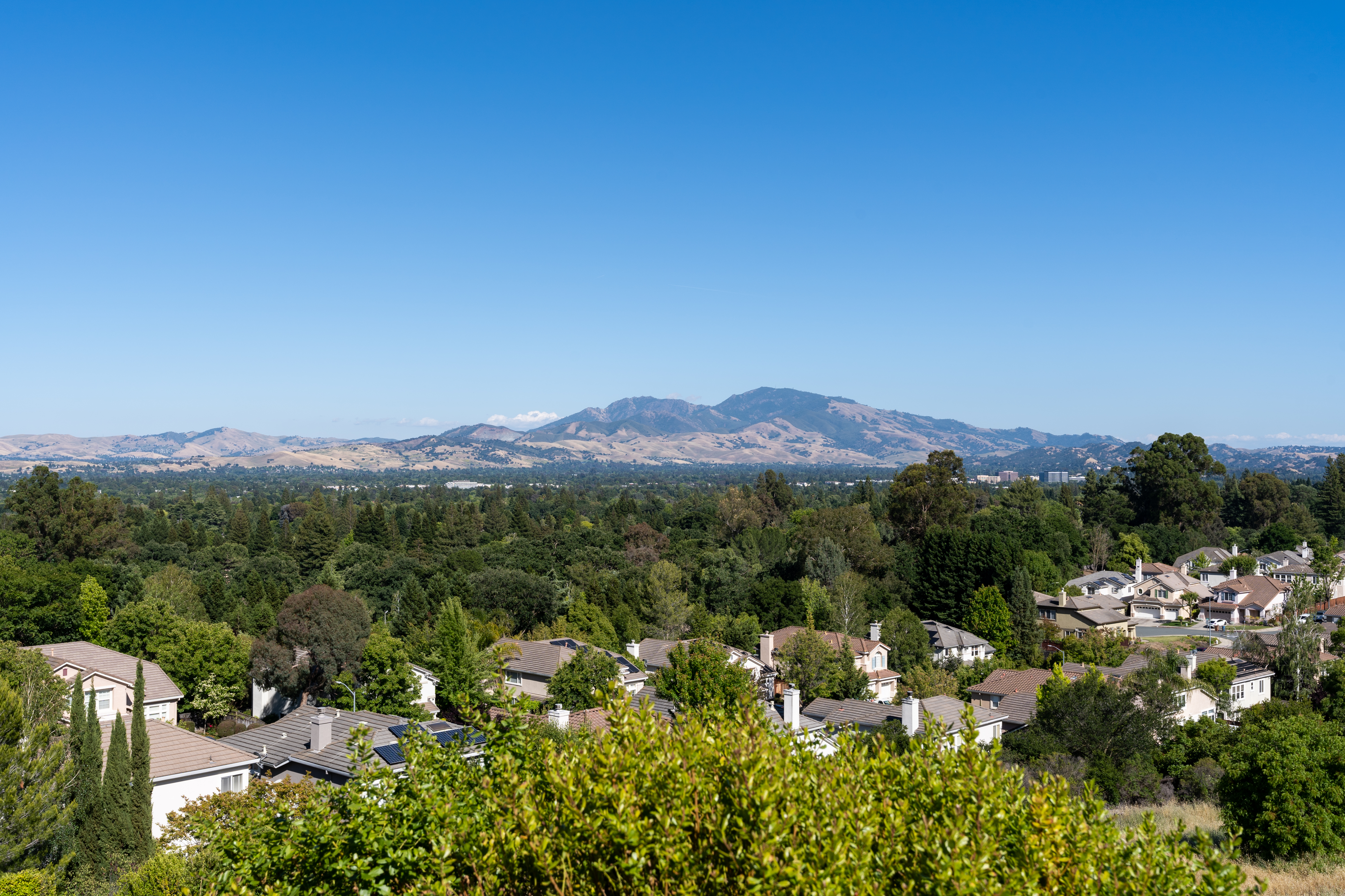 View across East Bay to Mt Diablo