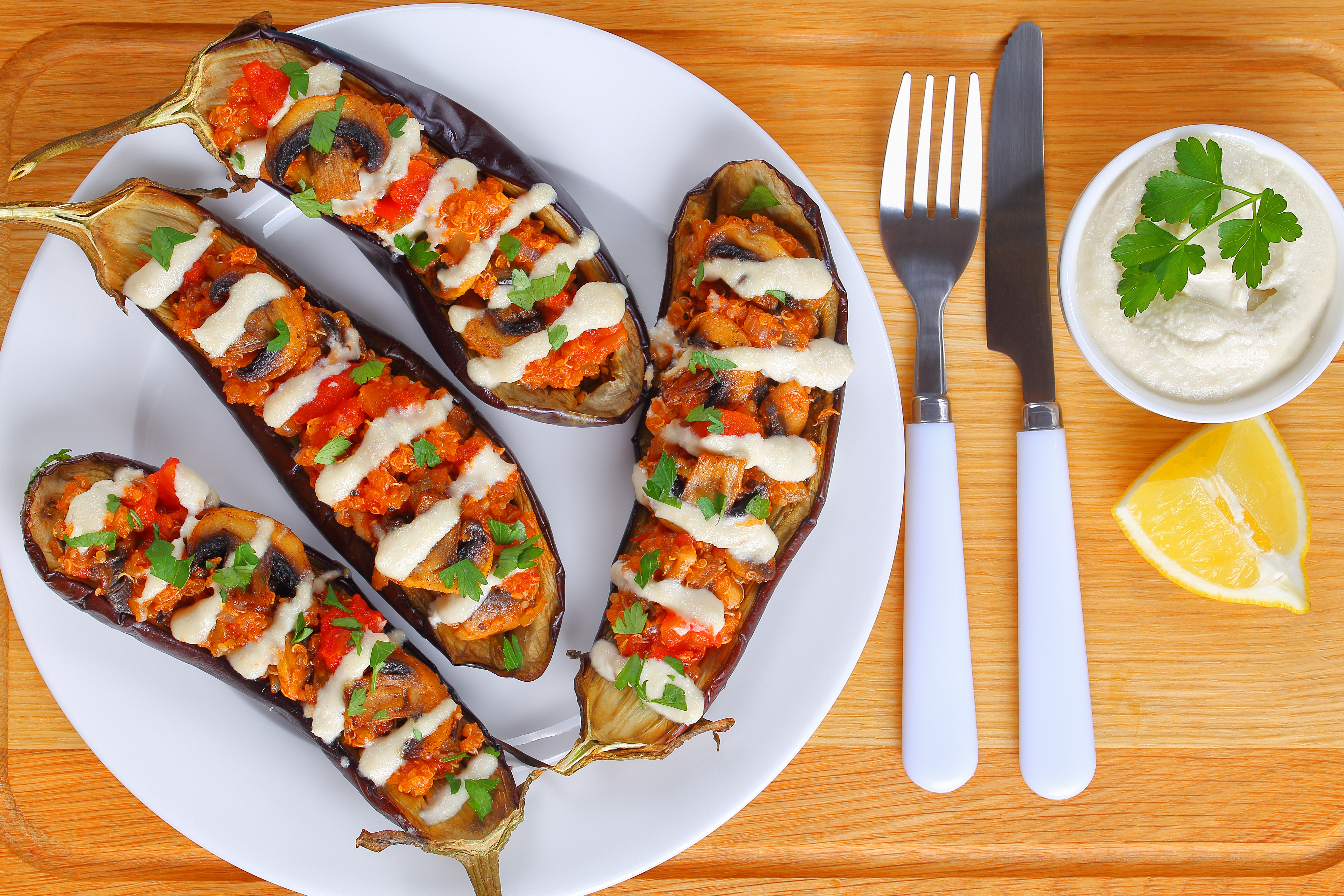 Baked potatoes with curry powder