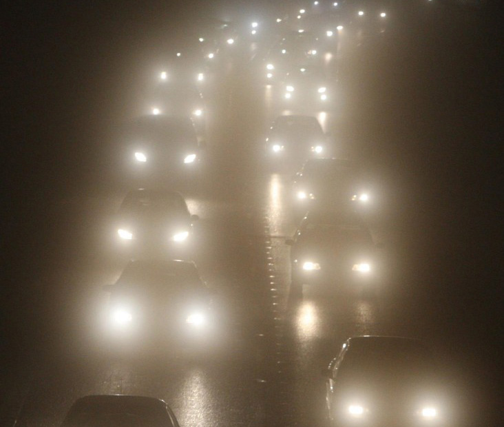 Car traffic at night