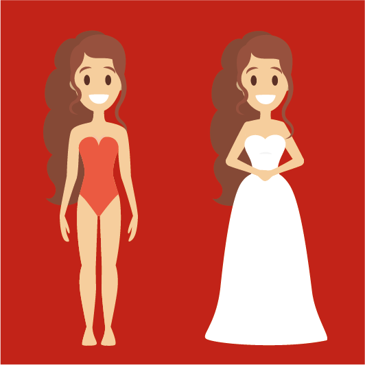 Memilih Gaun Pengantin Terbaik Sesuai Bentuk Tubuh