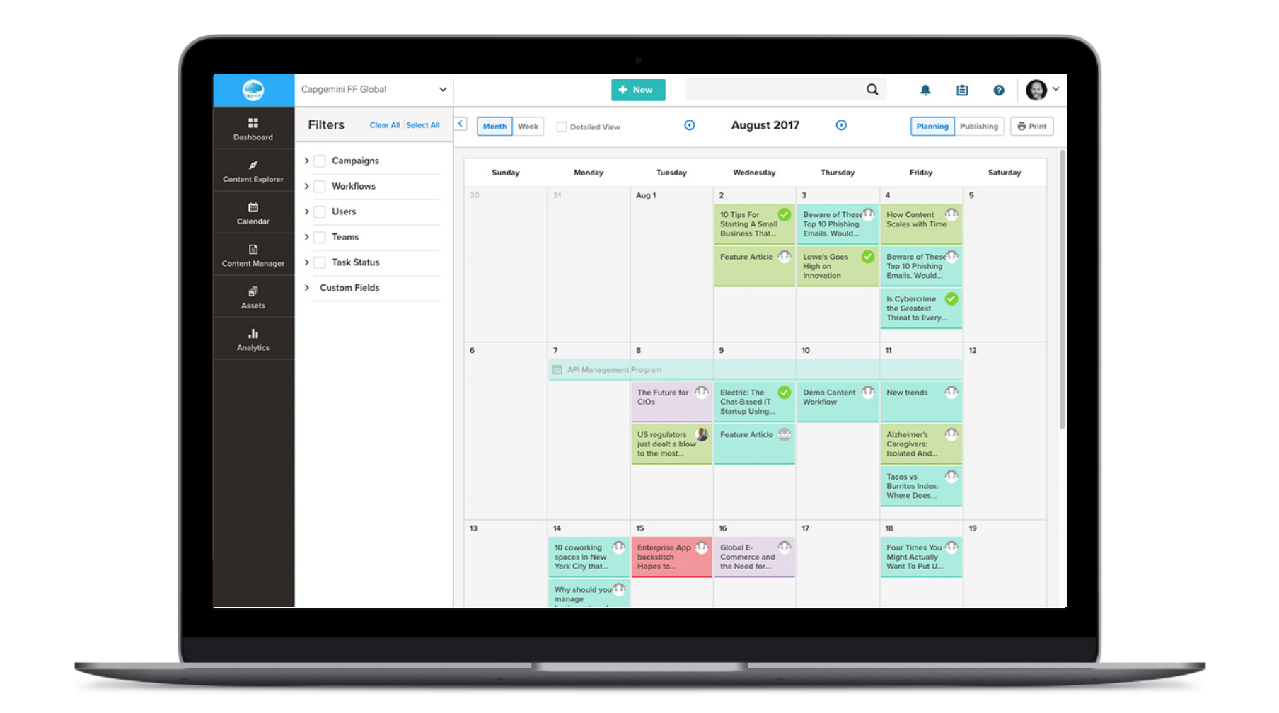 Whiteboard Calendar Template