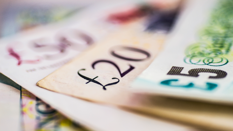 British pound banknotes