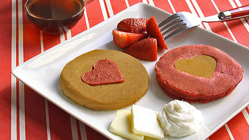 McCormick Red Velvet Cut-Out Heart Pancakes