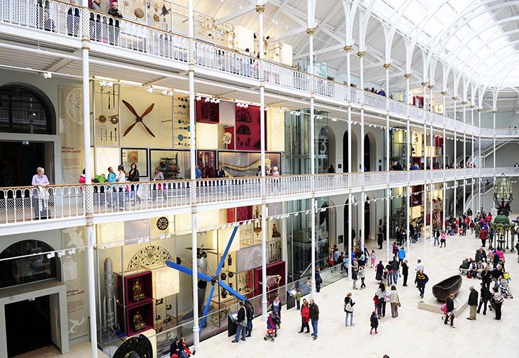 Grand Gallery at the National Museum of Scotland