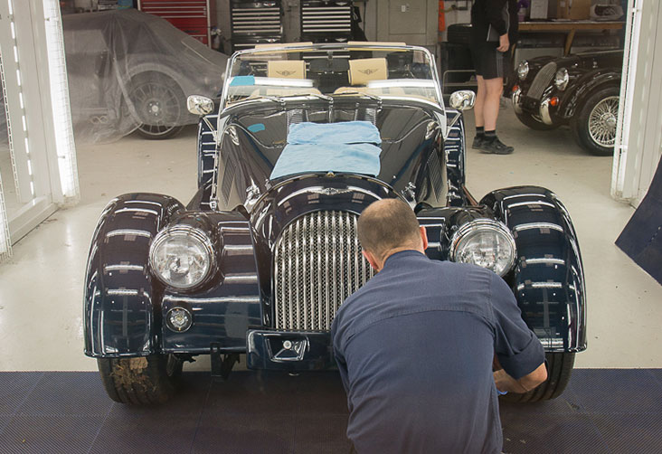 Each vehicle goes through a three stage polishing process to get a gleaming finish