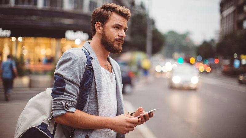 Man on mobile