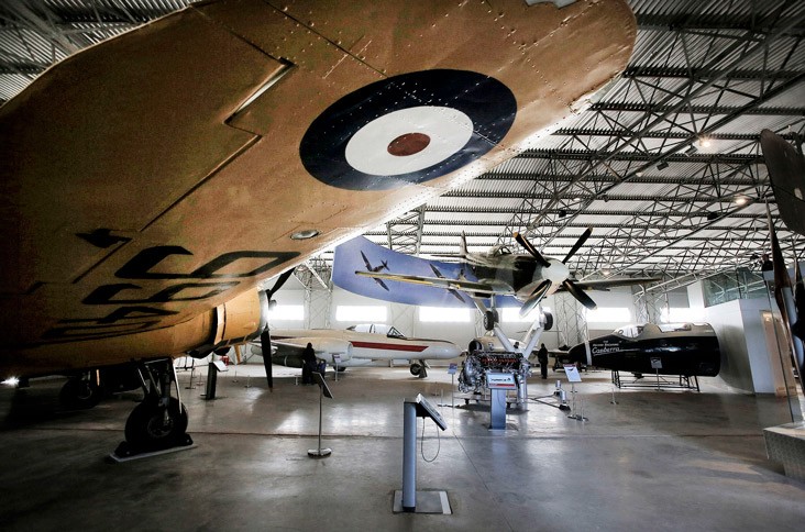 The Military Aviation Hangar at the National Museum of Flight