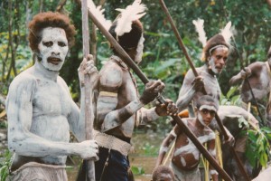 asmat guinea tribe cannibalism mccollum bob guardian makes man real meeting warriors nigeria