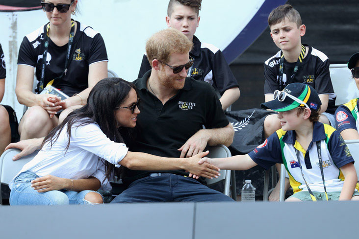 Prince Harry and Meghan Markle at the Invictus Games in Toronto in 2017