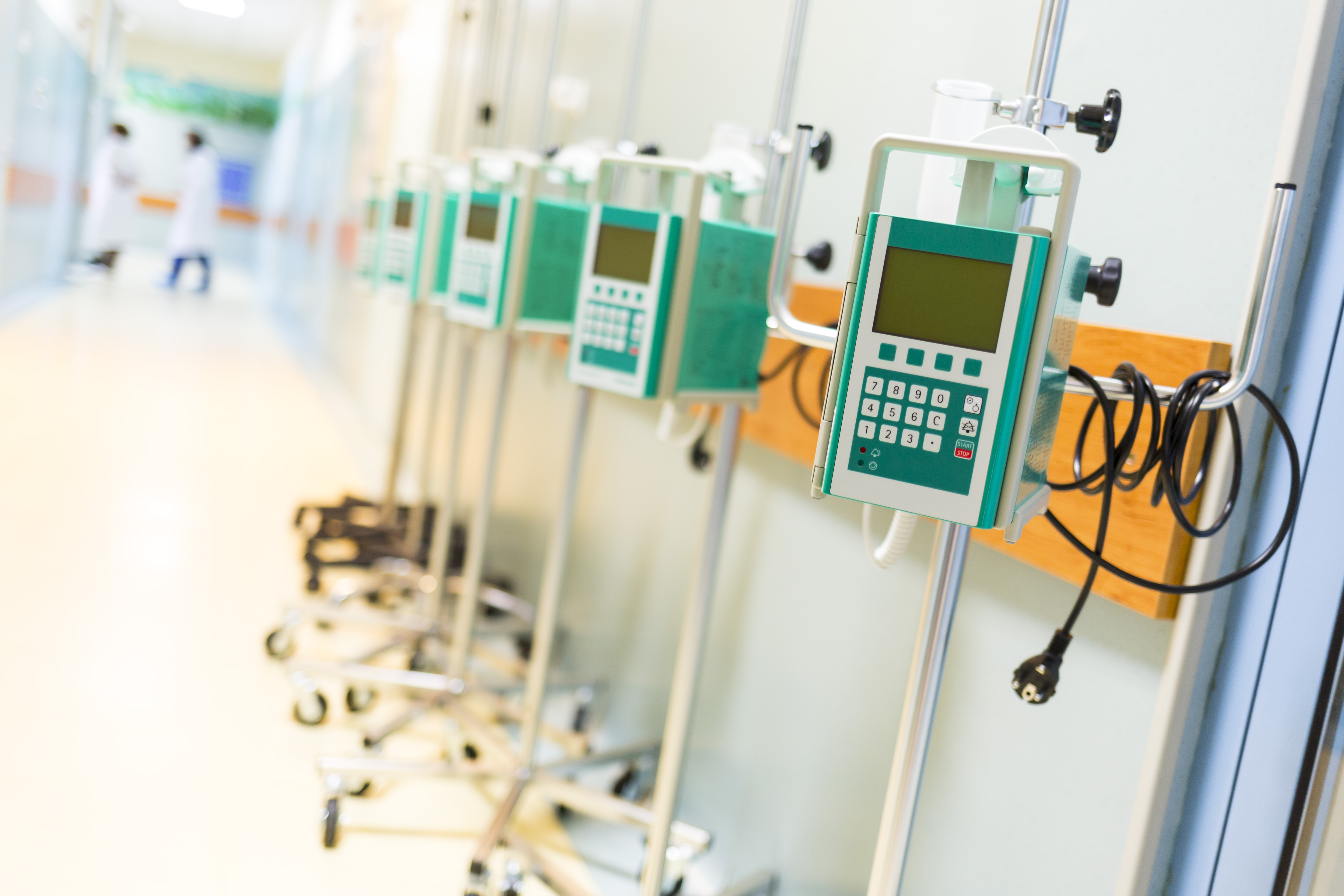 An infusion pump infuses fluids, medication or nutrients into a patient's circulatory system. It is generally used intravenously, although subcutaneous, arterial and epidural infusions are occasionally used.