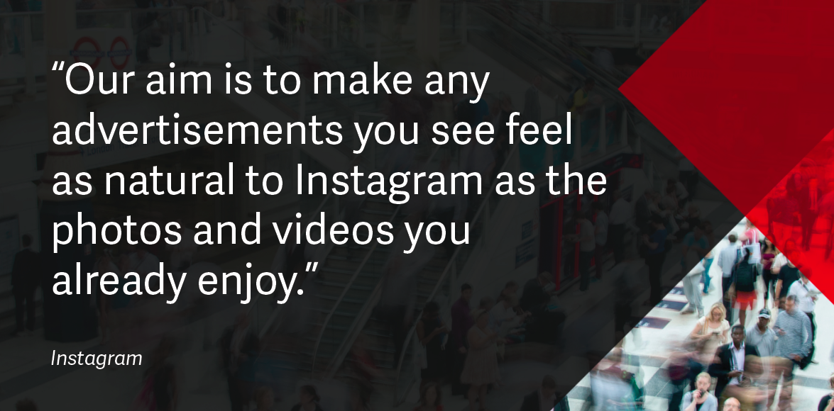 Instagram advertising quote