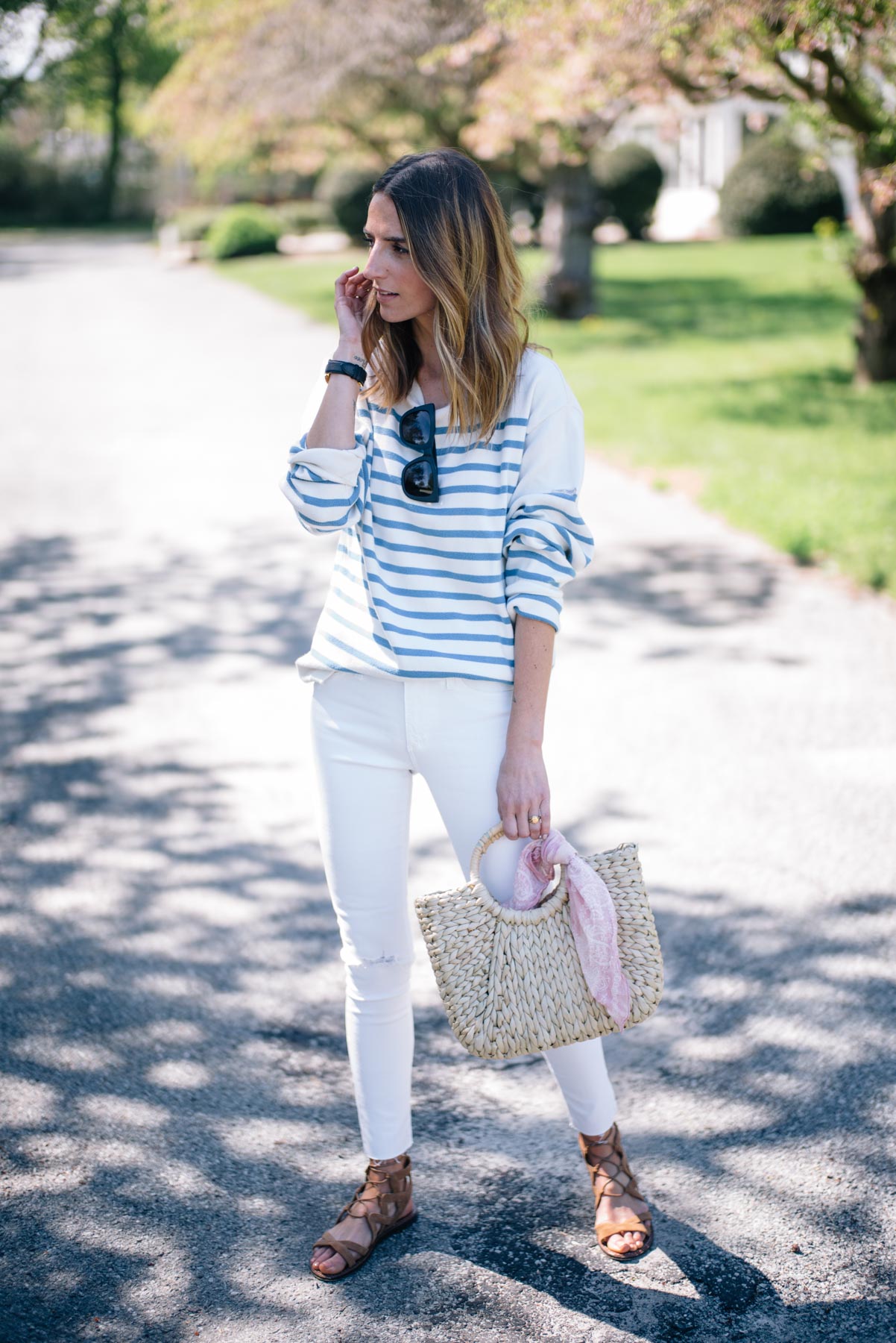 #OOTD: Is There Anything More Classic Than Blue & White Stripes?