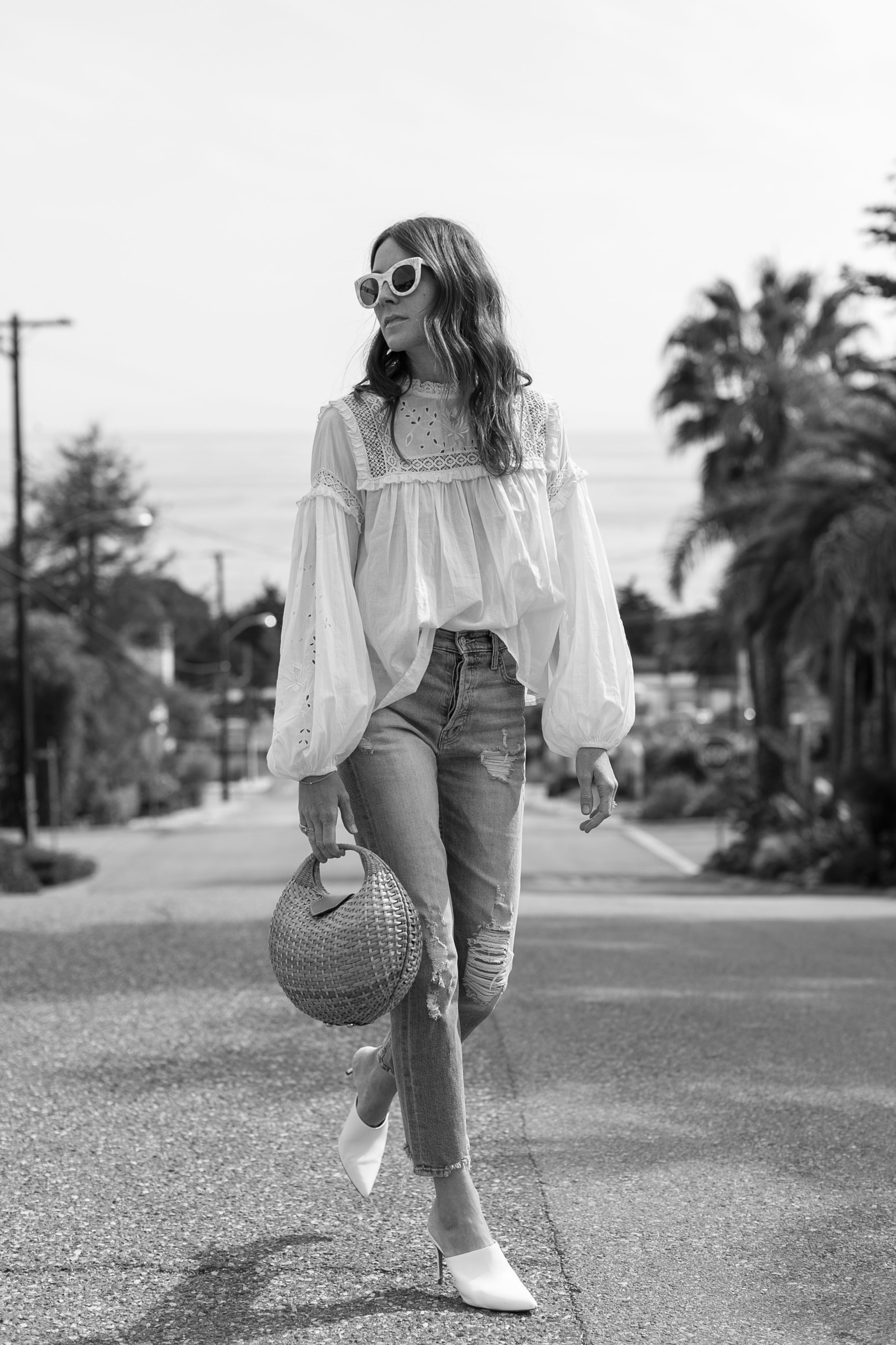 #OOTD: Airy Blouses Add Feminine Flair to Boyfriend Jeans