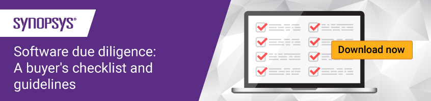 Software due diligence checklist and guidelines | Synopsys