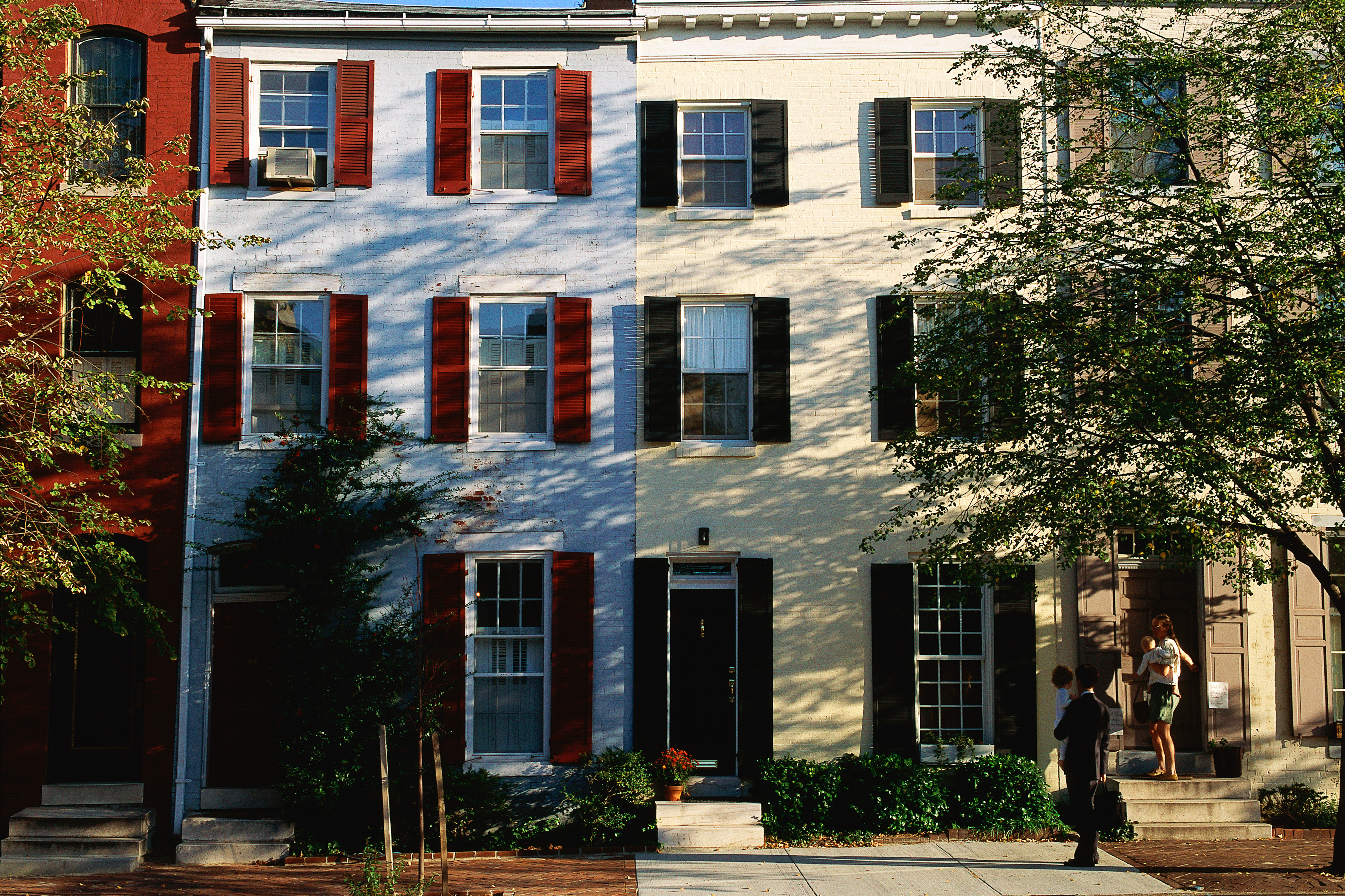 Row houses in Philadelphia, PA