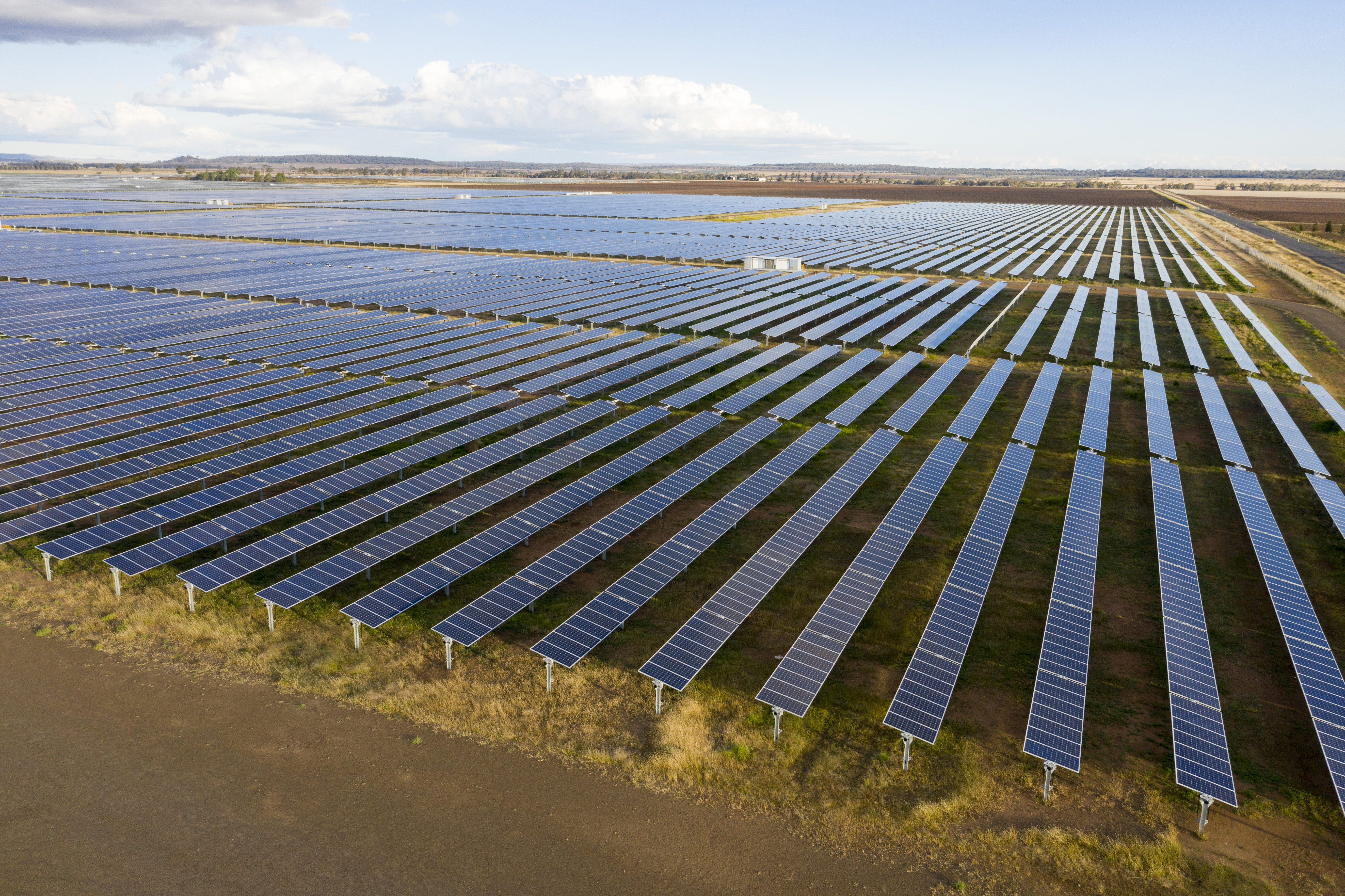 A huge solar farm