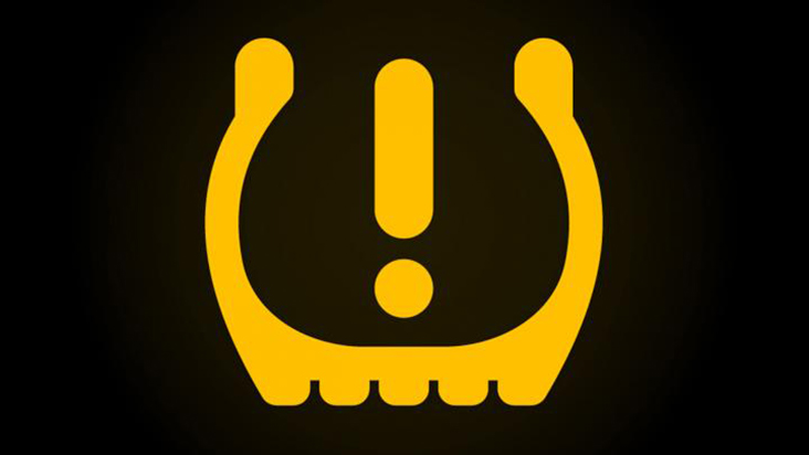 Tyre pressure warning light
