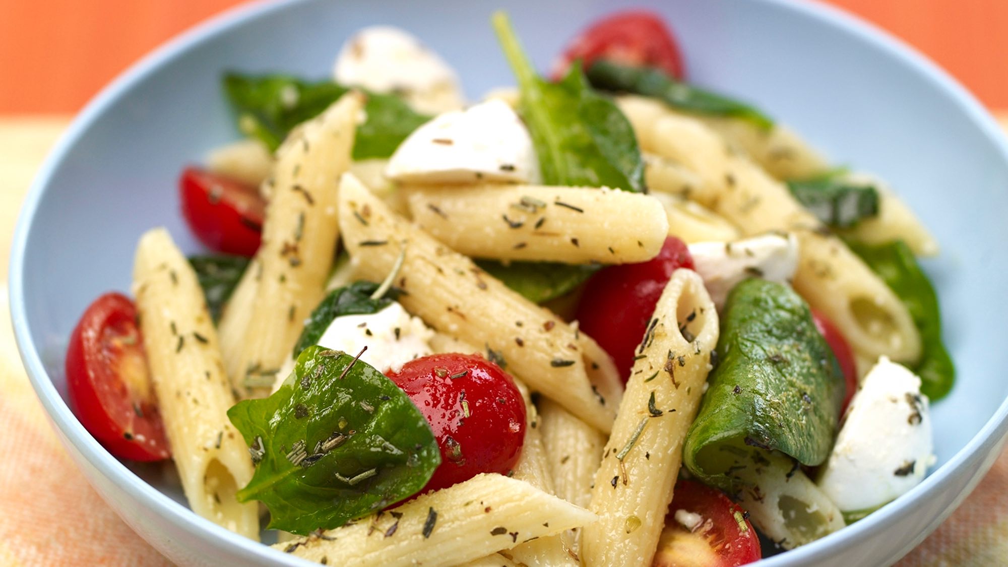 McCormick Penne Pasta Salad with Spinach and Tomatoes