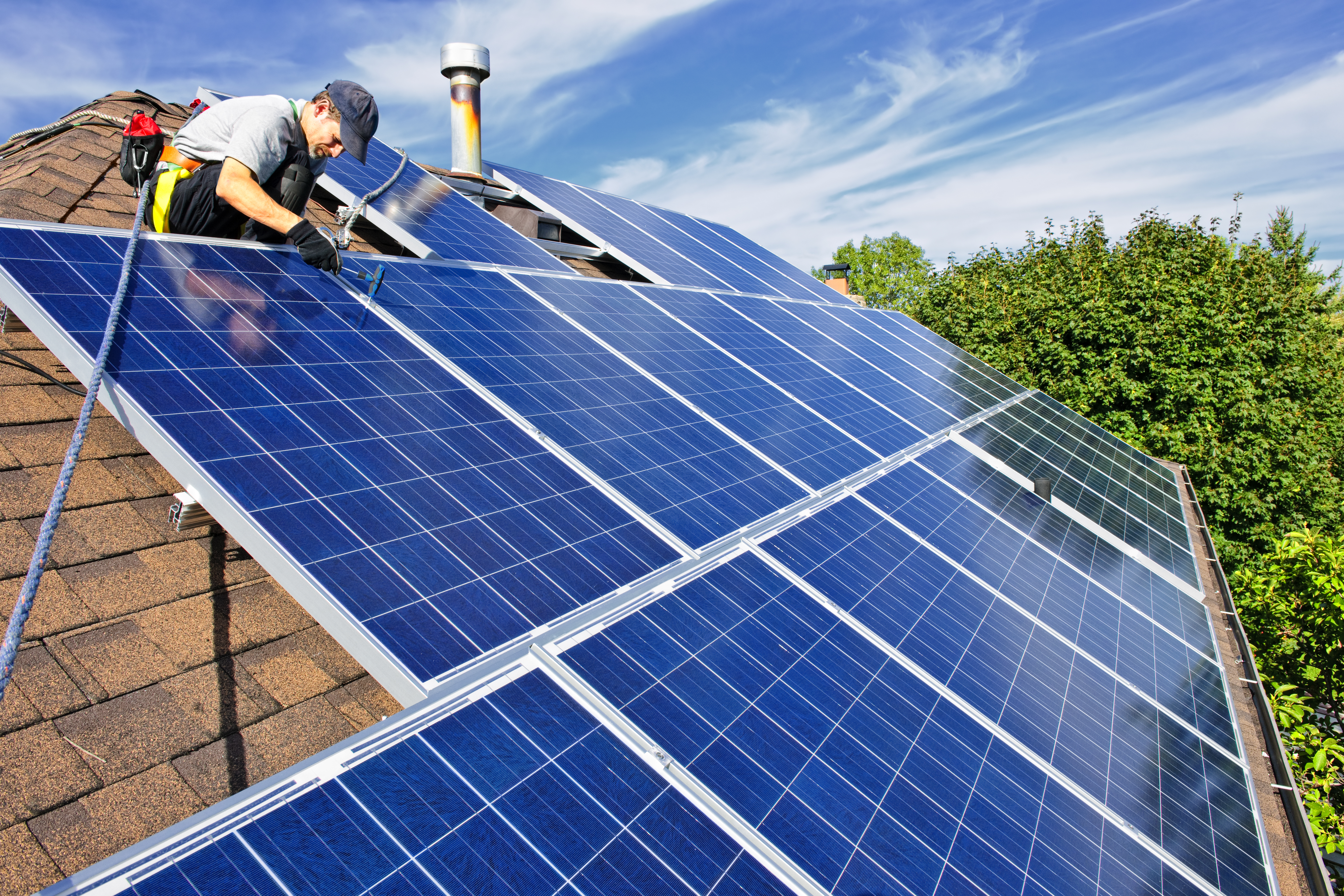 Solar panel installation