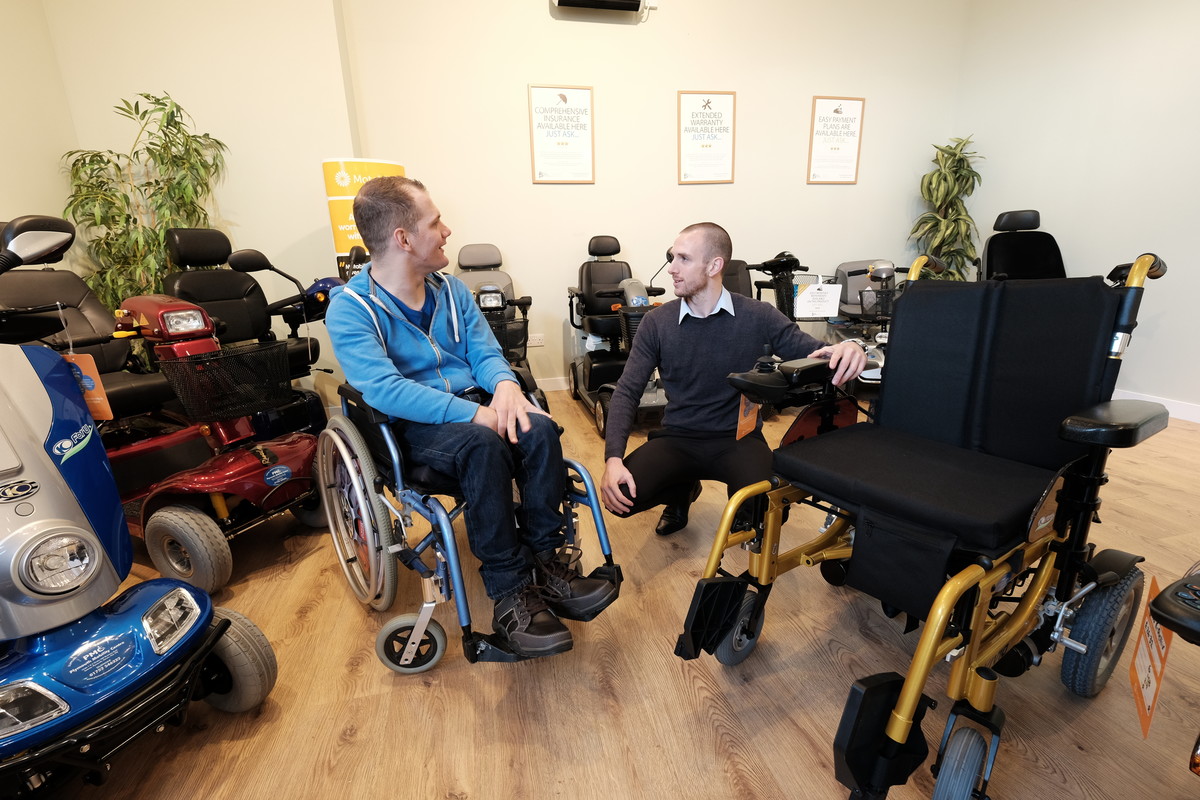 Motability Scheme customer at dealership