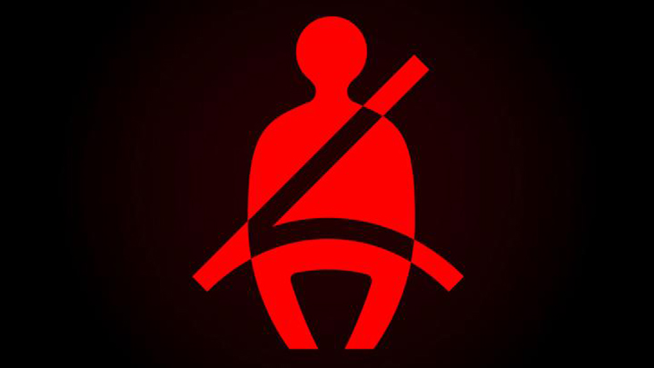 Seatbelt warning light