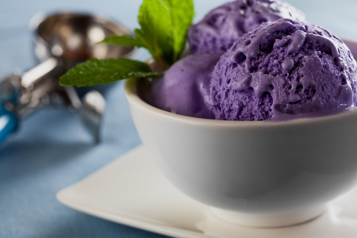 Фиолетовый ямс Филиппинское мороженое