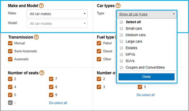 Your guide to using the Car Search tool